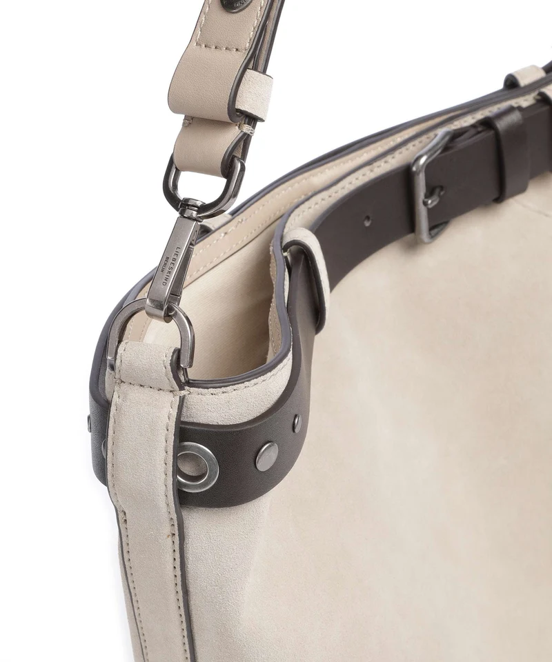 Liebeskind Zita Hydro Suede L Sac seau beige