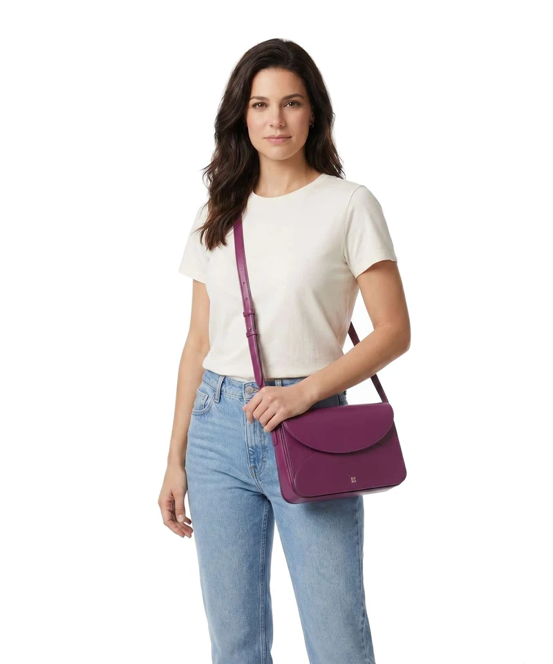 DuDu Bags Colorful Agnese Sac bandoulière fucsia