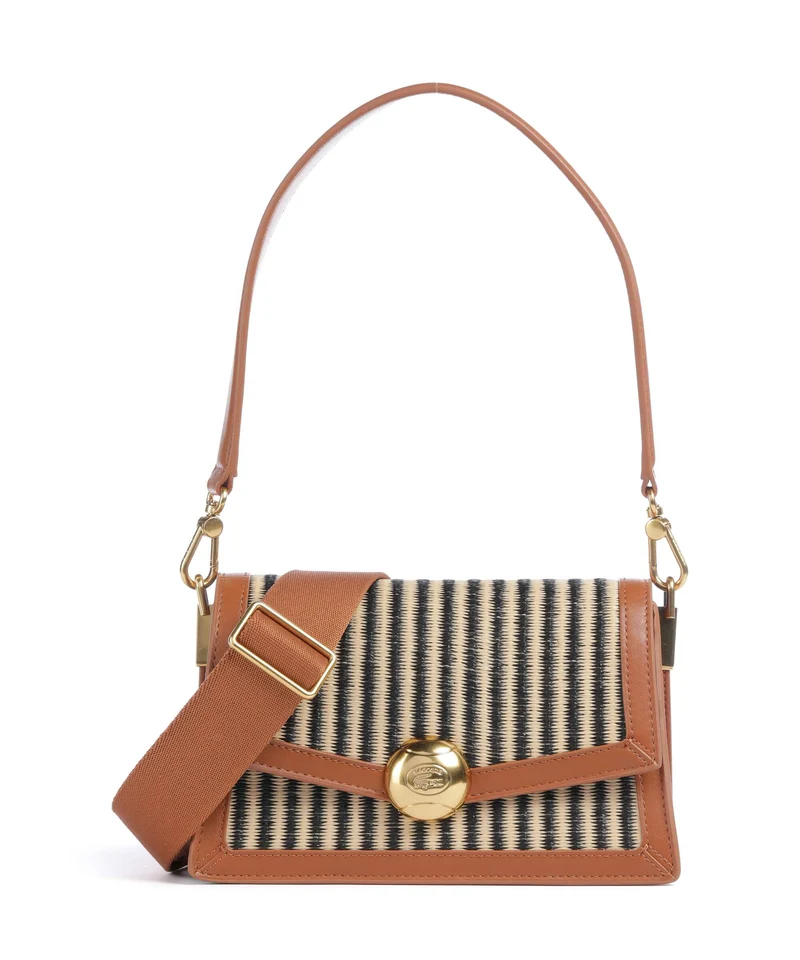 Lacoste Summer Pack Sac porté épaule natural/noir/tan