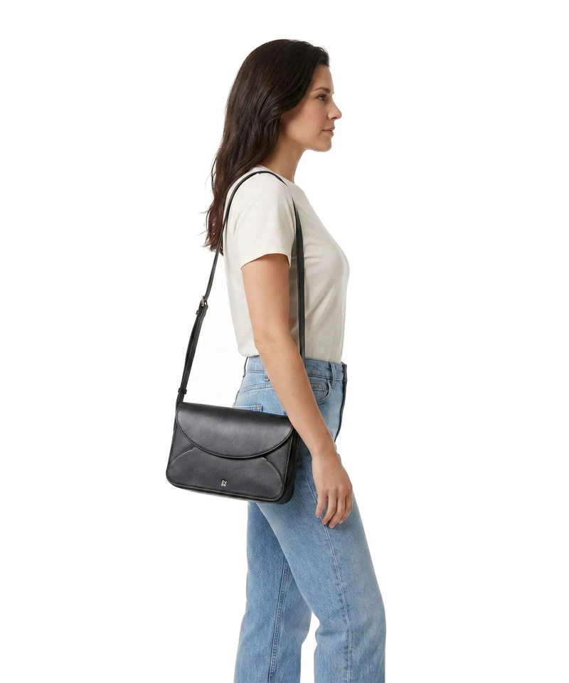 DuDu Bags Colorful Agnese Sac bandoulière nero rosa