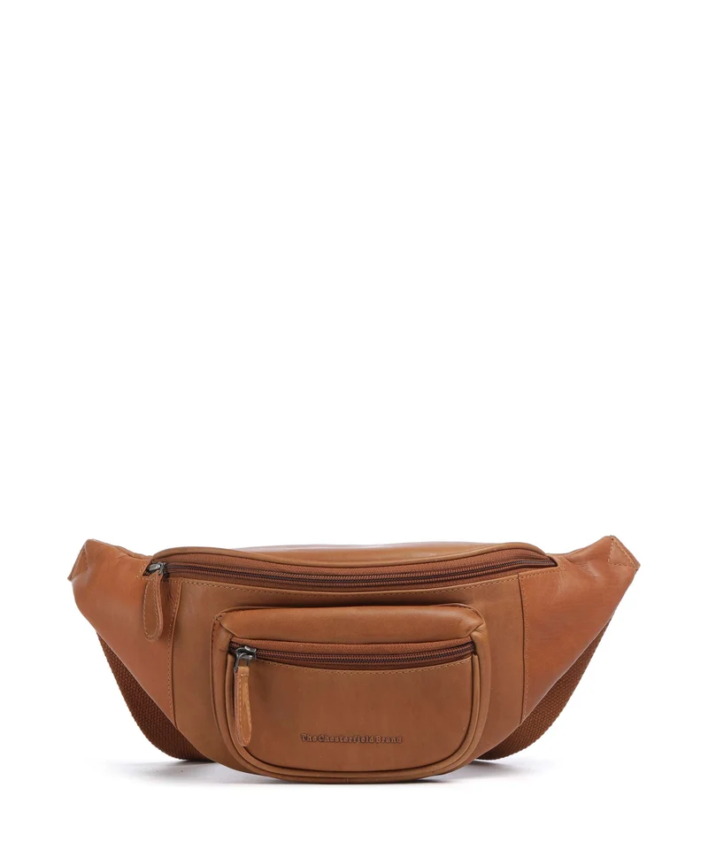 The Chesterfield Brand Wax Pull Up Cow Vernio Sac banane cognac