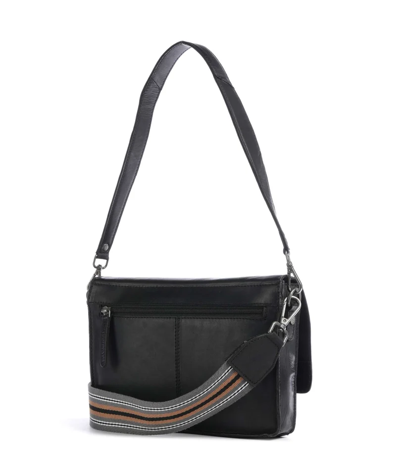 The Chesterfield Brand Wax Pull Up Cow Aviles Sac porté épaule black