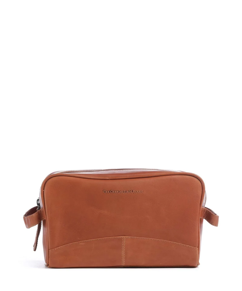 The Chesterfield Brand Wax Pull Up Cow Stacey Trousse de toilette cognac