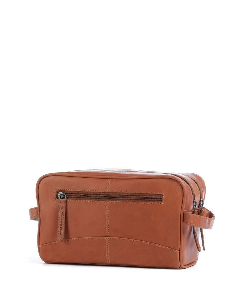 The Chesterfield Brand Wax Pull Up Cow Stacey Trousse de toilette cognac
