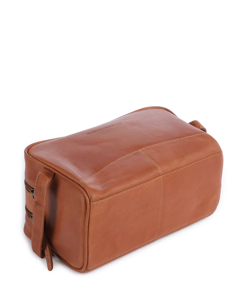 The Chesterfield Brand Wax Pull Up Cow Stacey Trousse de toilette cognac