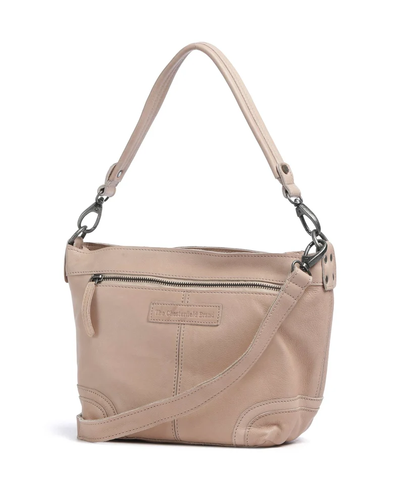 The Chesterfield Brand Washed Waxed Cow Lucy Sac porté épaule beige