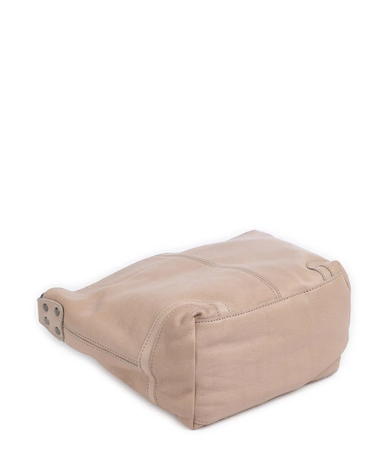 The Chesterfield Brand Washed Waxed Cow Lucy Sac porté épaule beige