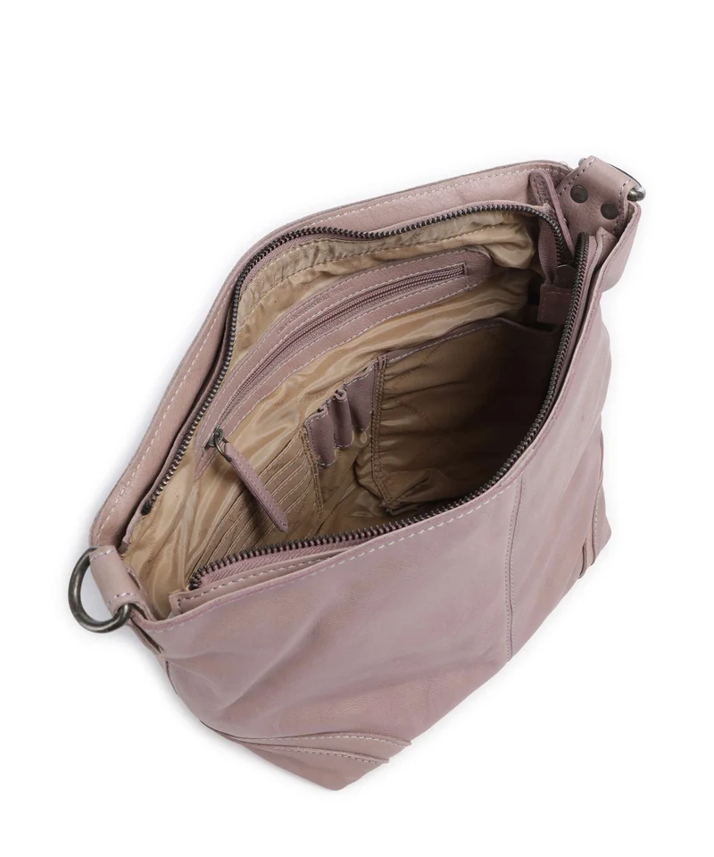 The Chesterfield Brand Washed Waxed Cow Lucy Sac porté épaule lavender lilac