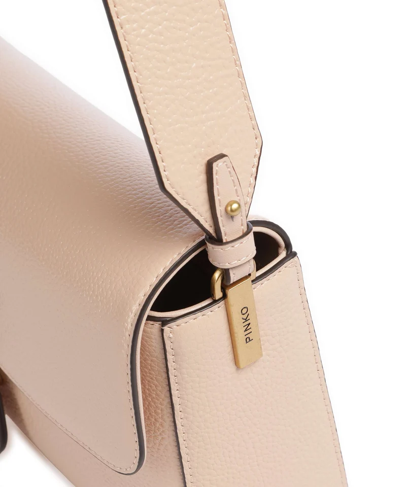 Pinko Love One Classic Slouchy Sac porté épaule light pink/antique gold