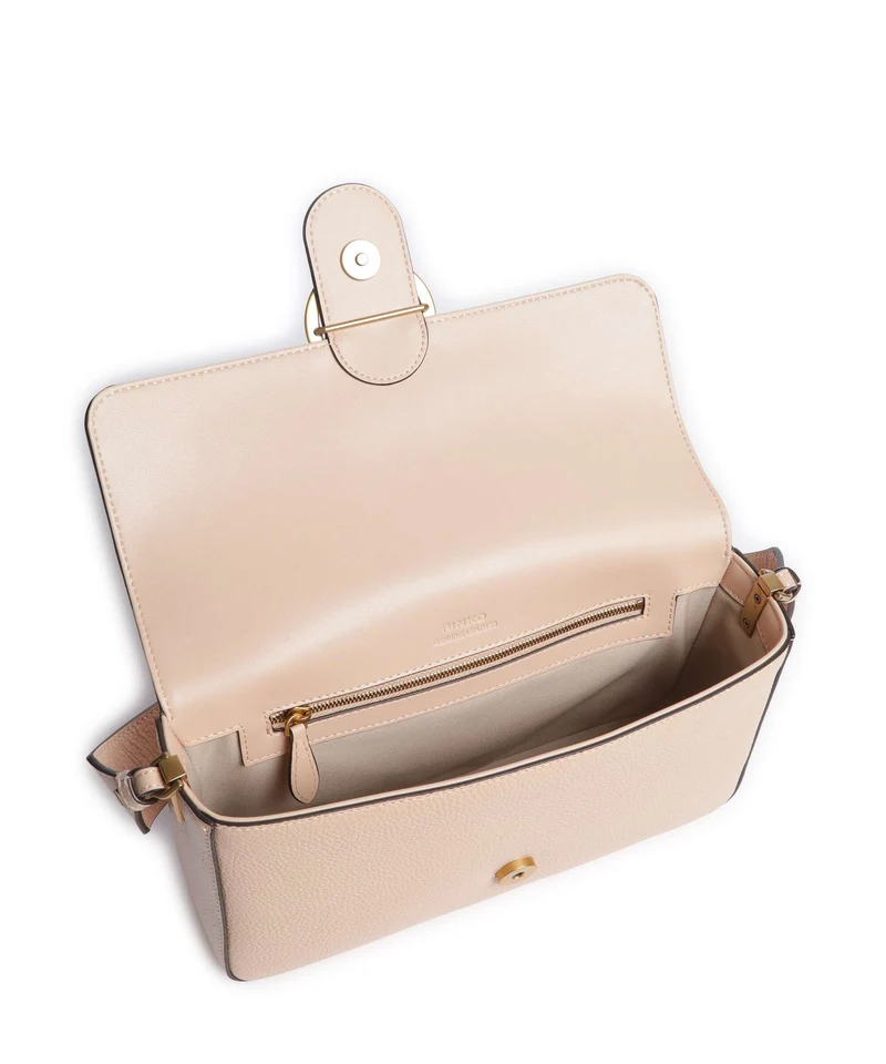 Pinko Love One Classic Slouchy Sac porté épaule light pink/antique gold