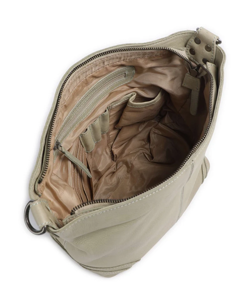 The Chesterfield Brand Washed Waxed Cow Lucy Sac porté épaule ocean green