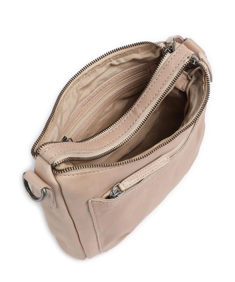 The Chesterfield Brand Washed Waxed Cow Caroline Sac bandoulière beige