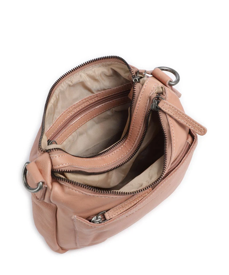 The Chesterfield Brand Washed Waxed Cow Caroline Sac bandoulière vintage rose