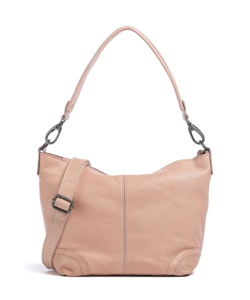 The Chesterfield Brand Washed Waxed Cow Lucy Sac porté épaule vintage rose