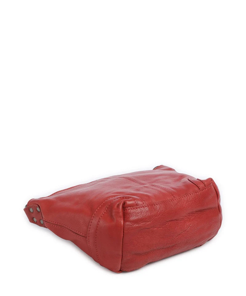The Chesterfield Brand Washed Waxed Cow Lucy Sac porté épaule red