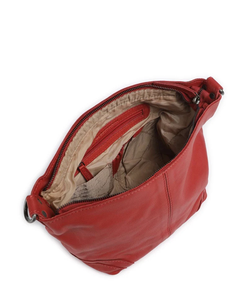 The Chesterfield Brand Washed Waxed Cow Lucy Sac porté épaule red