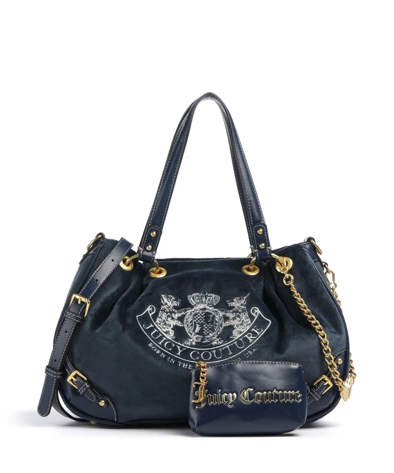 Juicy Couture Twig Narrative Velvet M Sac fourre-tout blue depths