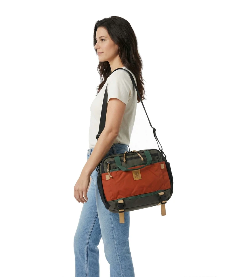Topo Designs Mountain Sac bandoulière woodland/terracotta