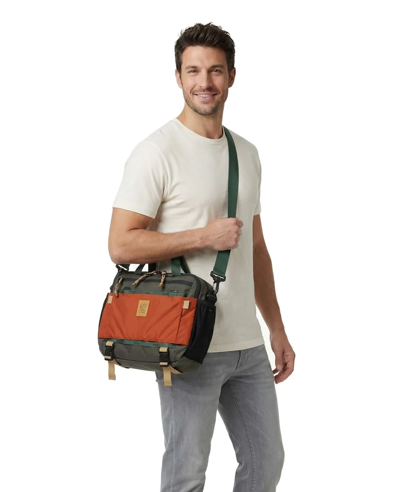 Topo Designs Mountain Sac bandoulière woodland/terracotta