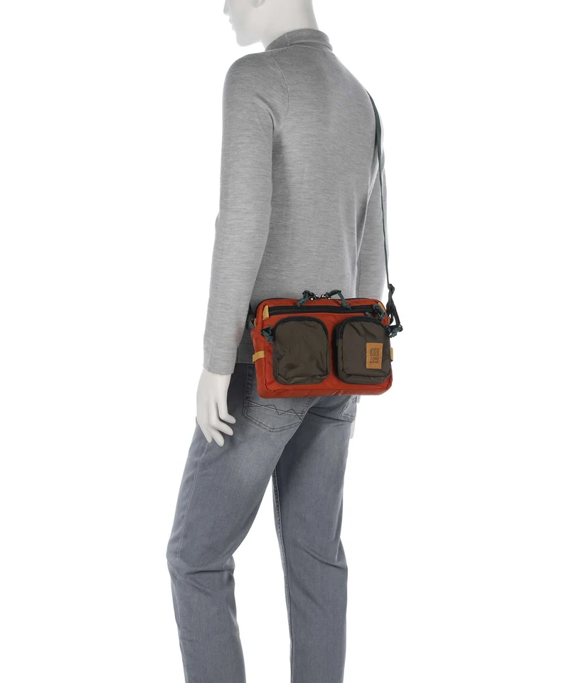 Topo Designs Block Sac bandoulière woodland/terracotta