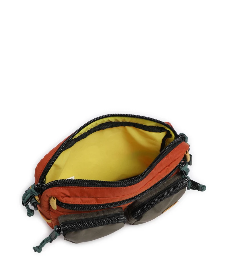 Topo Designs Block Sac bandoulière woodland/terracotta