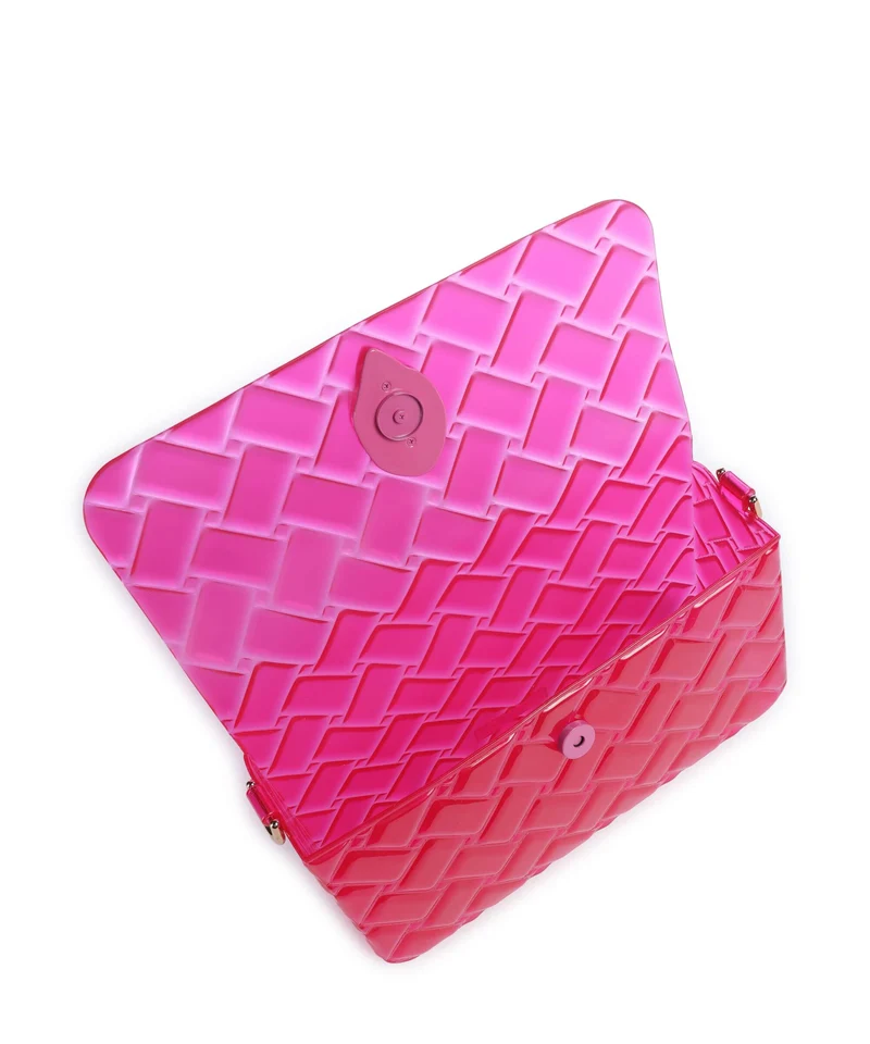 Kurt Geiger Jelly Kensington Sac porté épaule fuchsia