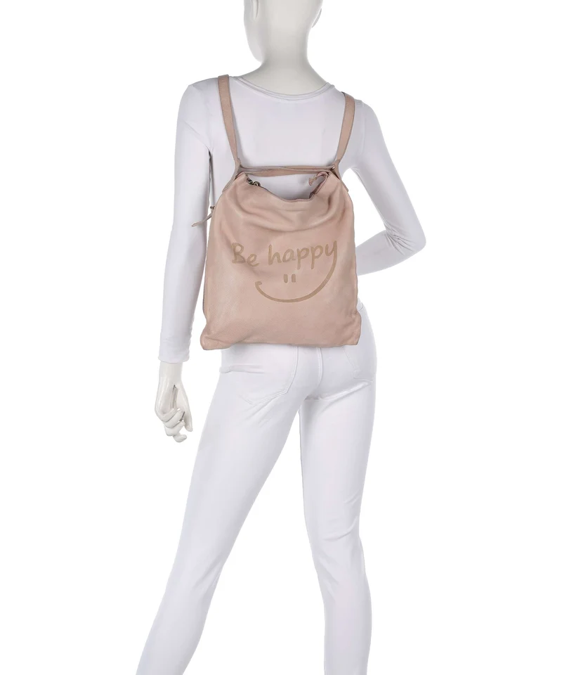 Taschendieb Wien Fröhlichgasse 3 Sac à main porté dos linen rose
