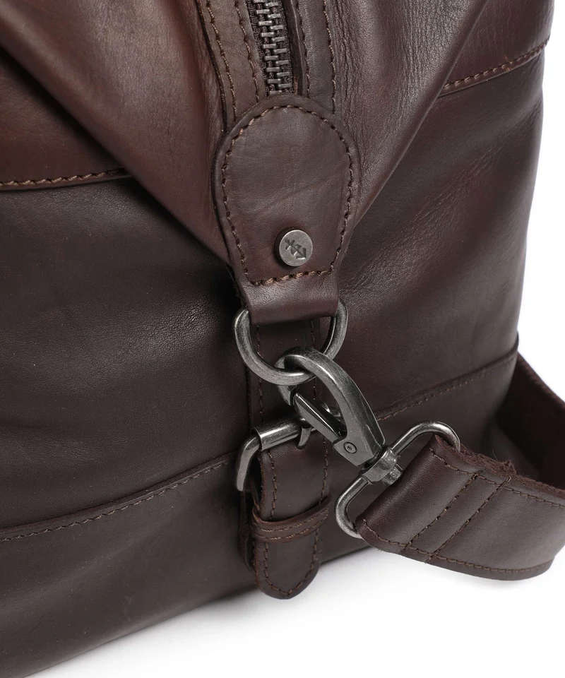 The Chesterfield Brand Wax Pull Up Cow Portsmouth 2 Sac week-end brown