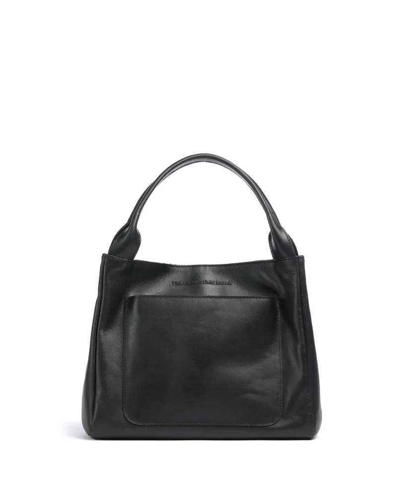 The Chesterfield Brand Wax Pull Up Cow Tenara Sac porté épaule black