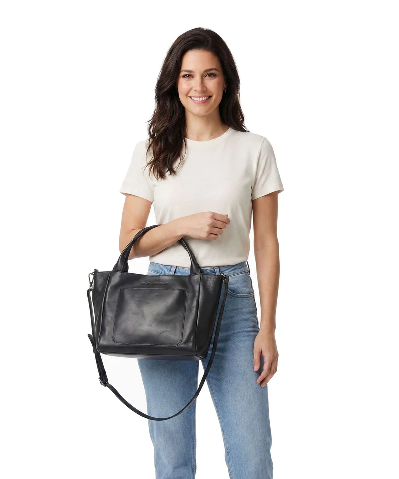 The Chesterfield Brand Wax Pull Up Cow Tenara Sac porté épaule black