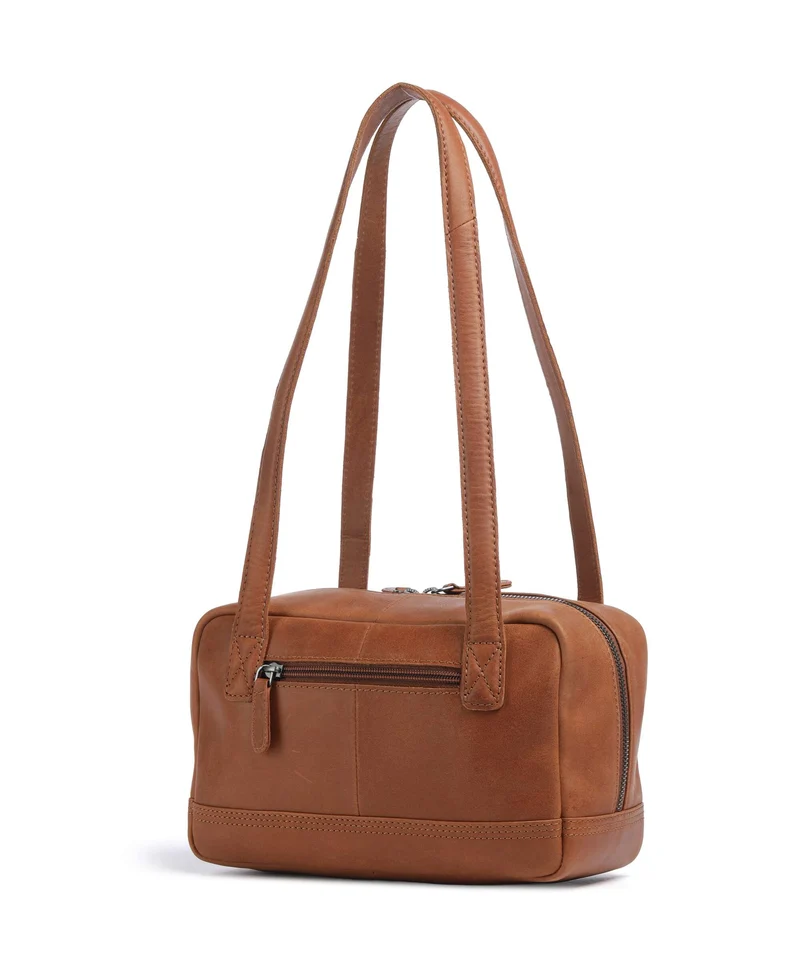 The Chesterfield Brand Wax Pull Up Cow Fenno Sac porté épaule cognac