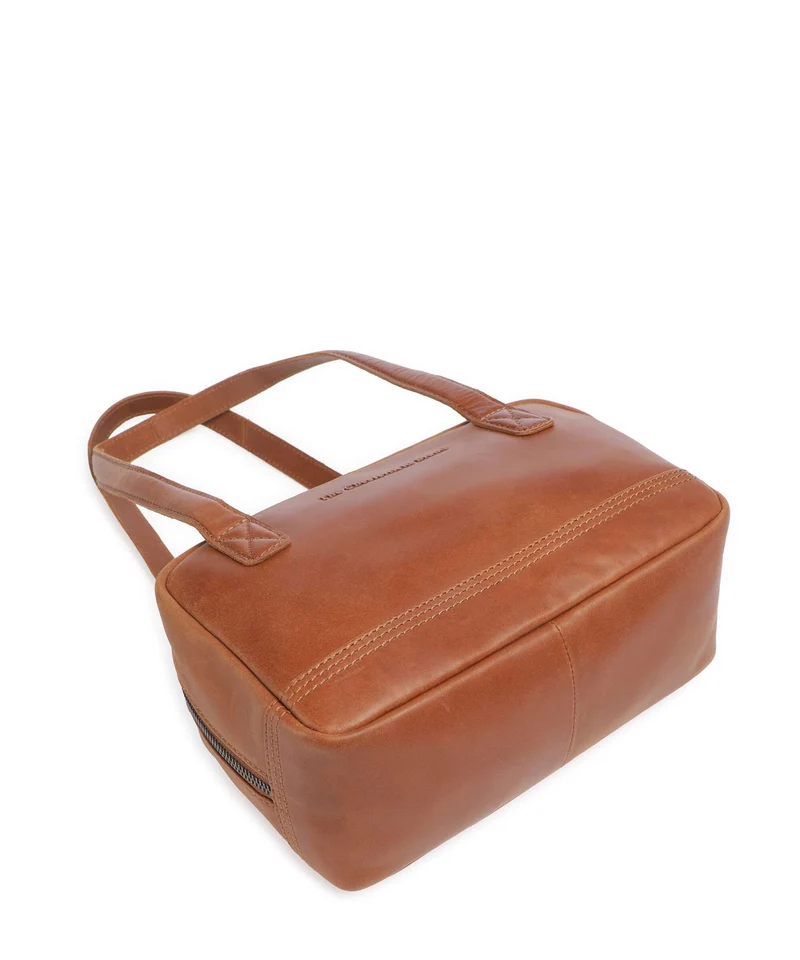 The Chesterfield Brand Wax Pull Up Cow Fenno Sac porté épaule cognac