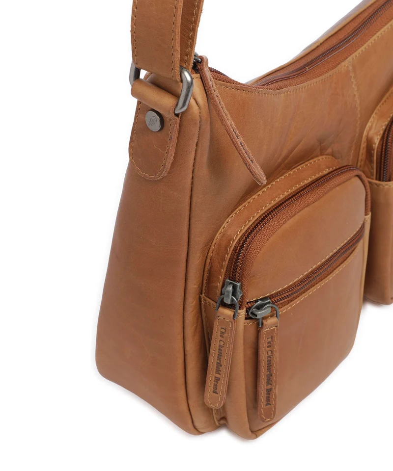 The Chesterfield Brand Wax Pull Up Cow Valenora Sac porté épaule cognac