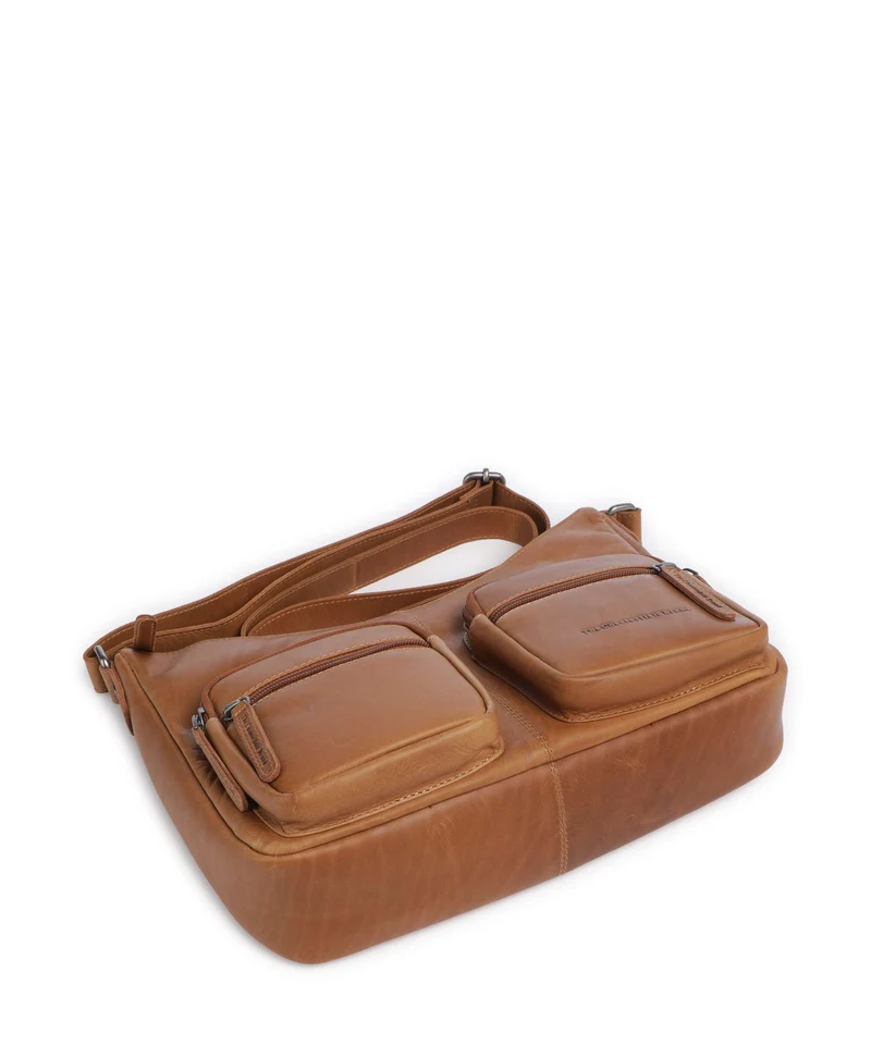 The Chesterfield Brand Wax Pull Up Cow Valenora Sac porté épaule cognac