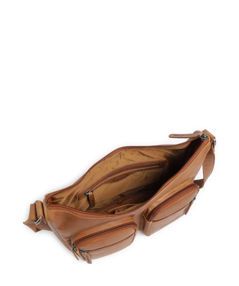 The Chesterfield Brand Wax Pull Up Cow Valenora Sac porté épaule cognac