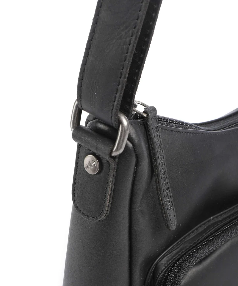 The Chesterfield Brand Wax Pull Up Cow Valenora Sac porté épaule black