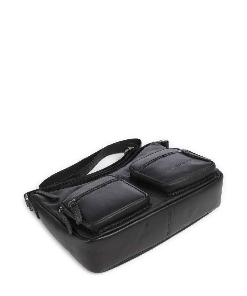 The Chesterfield Brand Wax Pull Up Cow Valenora Sac porté épaule black