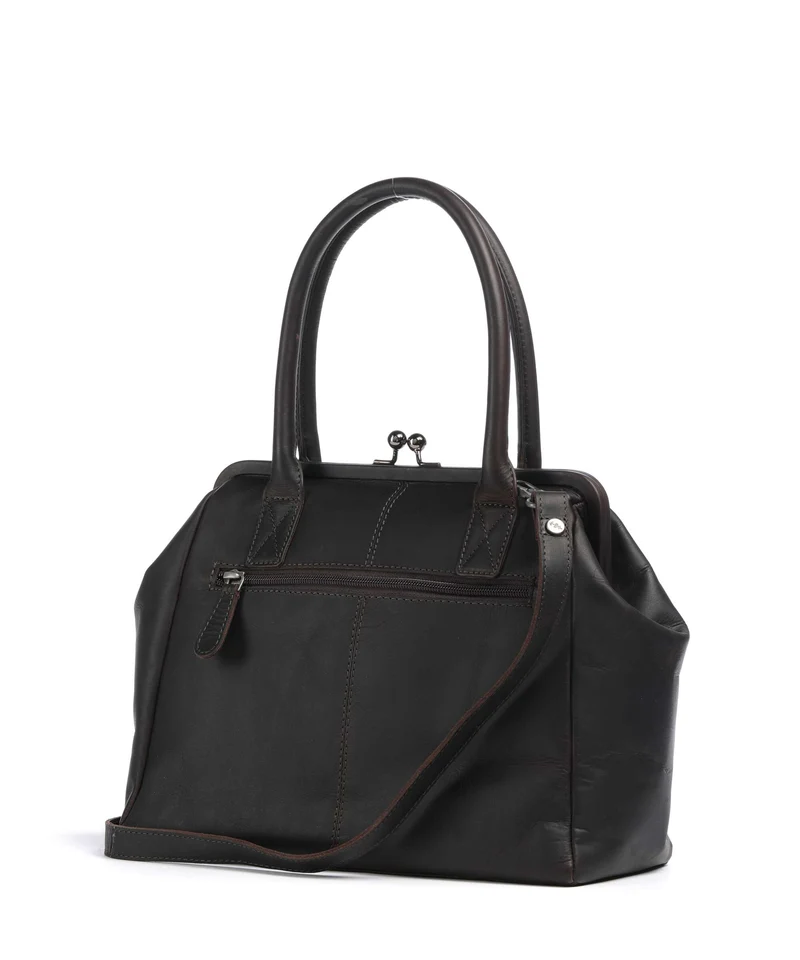The Chesterfield Brand Wax Pull Up Cow Dorin Sac porté épaule brown