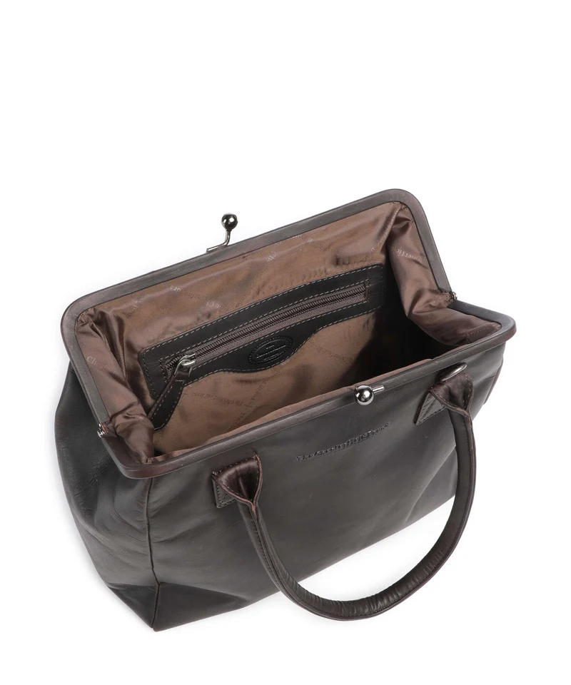 The Chesterfield Brand Wax Pull Up Cow Dorin Sac porté épaule brown