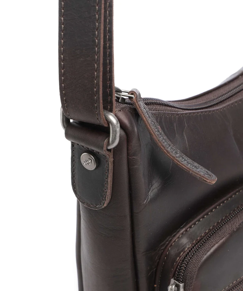 The Chesterfield Brand Wax Pull Up Cow Valenora Sac porté épaule brown