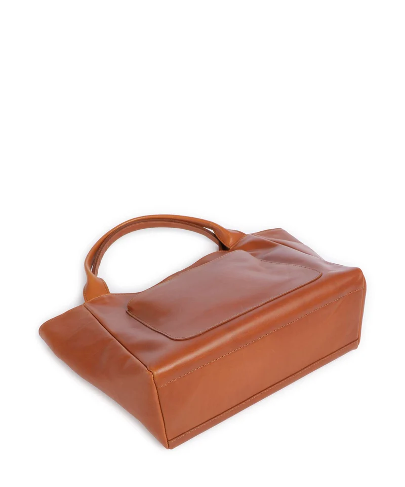 The Chesterfield Brand Wax Pull Up Cow Tenara Sac porté épaule cognac