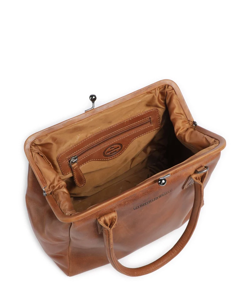 The Chesterfield Brand Wax Pull Up Cow Dorin Sac porté épaule cognac
