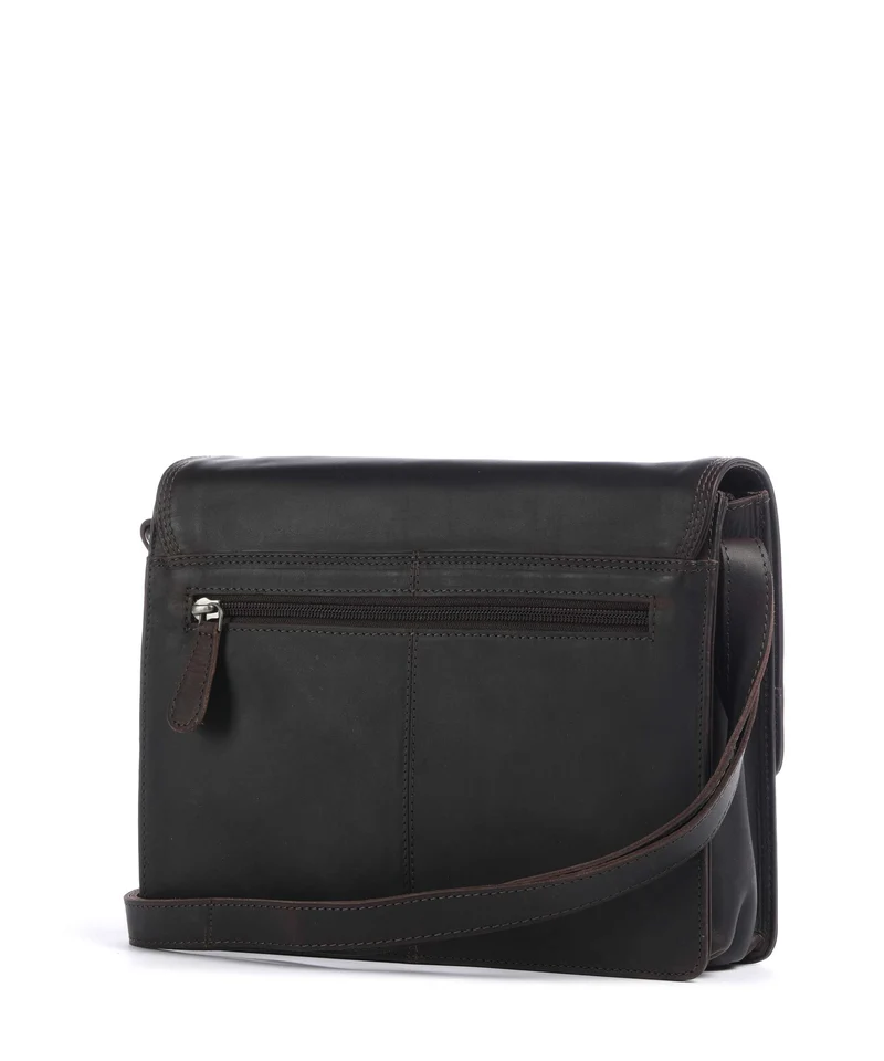 The Chesterfield Brand Wax Pull Up Cow Lunor Sac porté épaule brown
