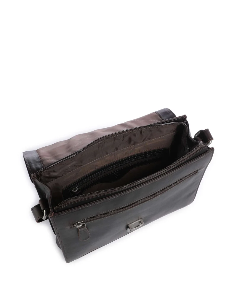 The Chesterfield Brand Wax Pull Up Cow Lunor Sac porté épaule brown
