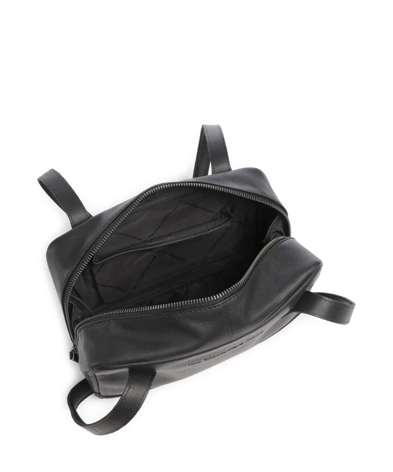 The Chesterfield Brand Wax Pull Up Cow Fenno Sac porté épaule black