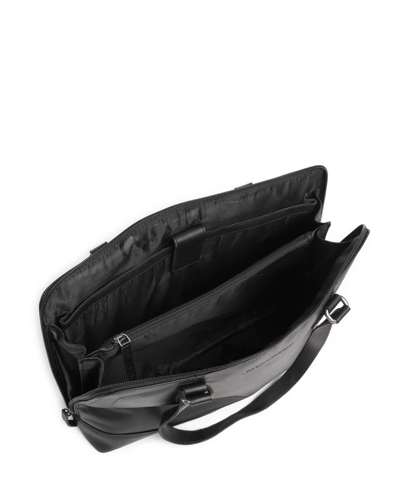 The Chesterfield Brand Wax Pull Up Cow Elvar Sac porté épaule black