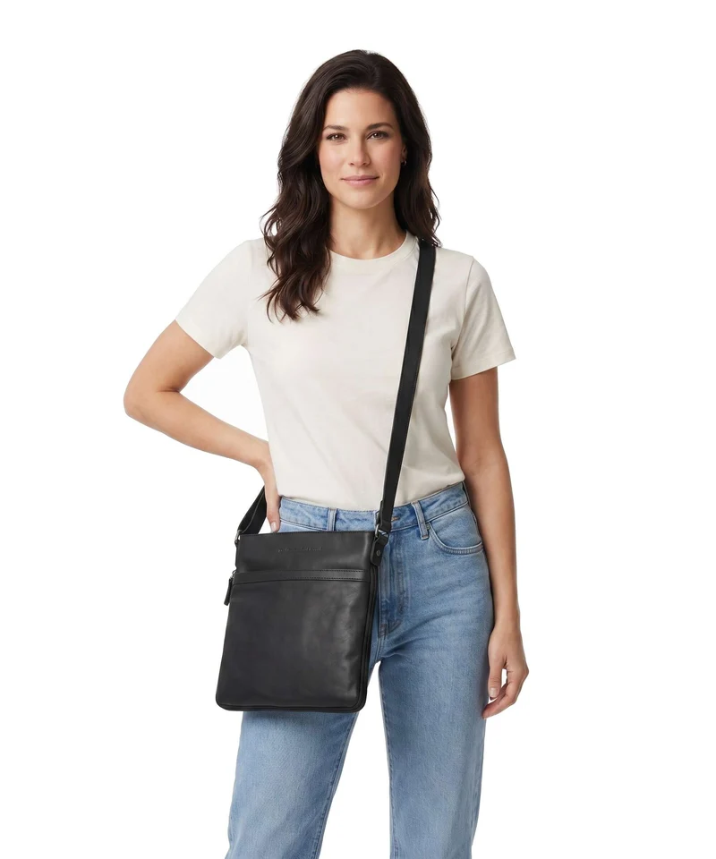 The Chesterfield Brand Wax Pull Up Cow Mirea Sac bandoulière black