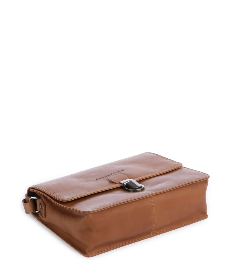The Chesterfield Brand Wax Pull Up Cow Lunor Sac porté épaule cognac