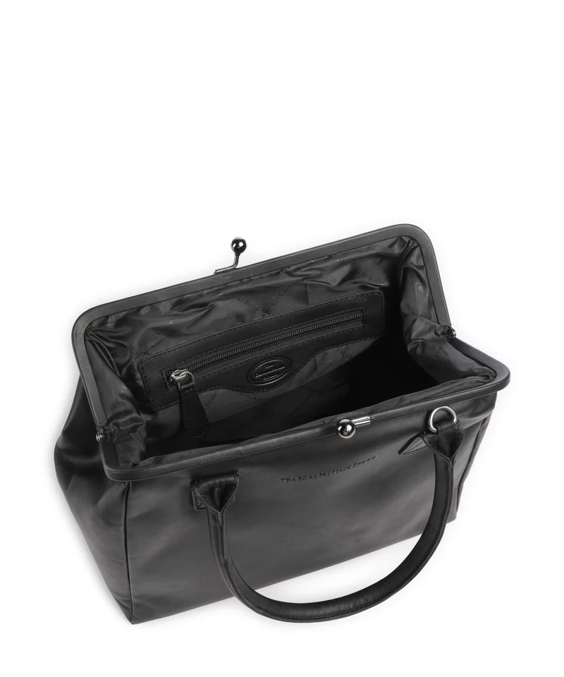 The Chesterfield Brand Wax Pull Up Cow Dorin Sac porté épaule black