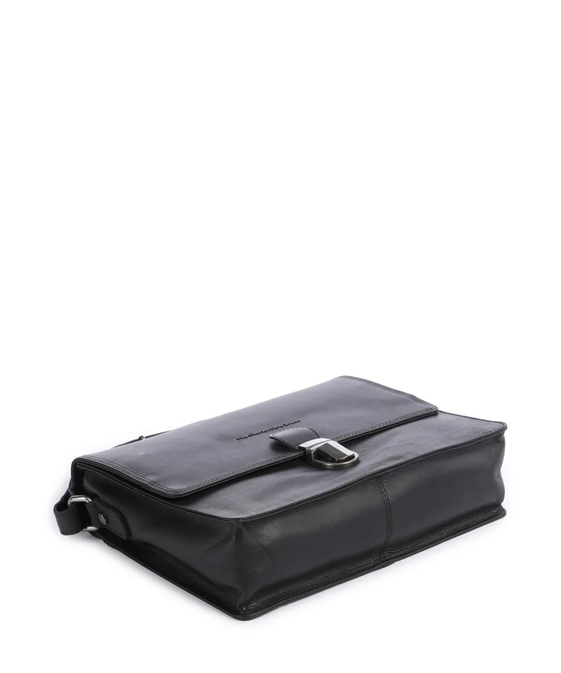 The Chesterfield Brand Wax Pull Up Cow Lunor Sac porté épaule black